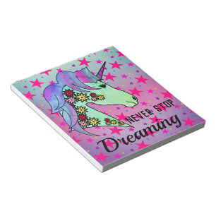 Dreaming Motivation Unicorn Happy Calm Notepad