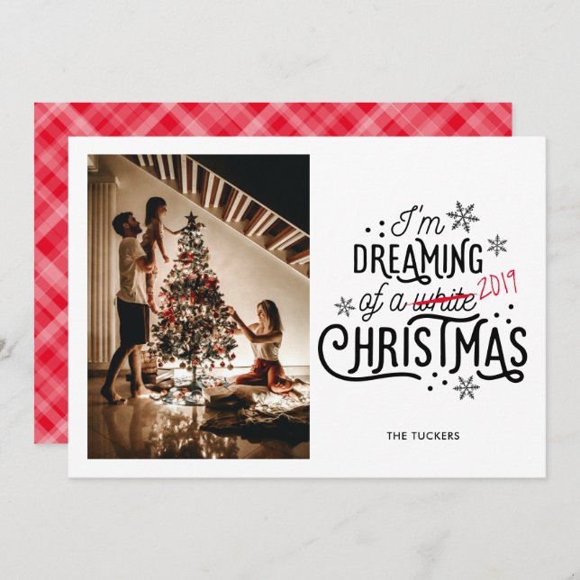 Dreaming of a 2019 Christmas Funny Holiday Card (Front/Back)