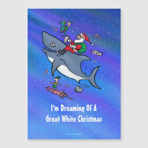 Dreaming Of A Great White Shark Funny Christmas