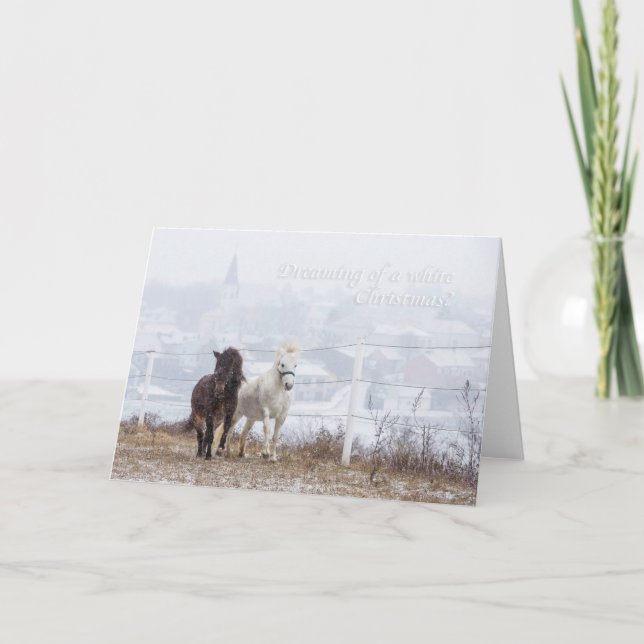 Dreaming of a white Christmas? Holiday Card (Front)