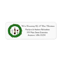 Dreaming Of A Wine Christmas Holiday Wreath