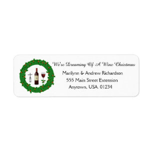 Dreaming Of A Wine Christmas Holiday Wreath