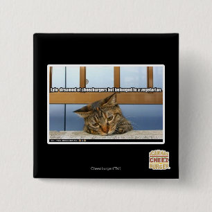 Dreaming of Cheesburgers 2 Inch Square Button