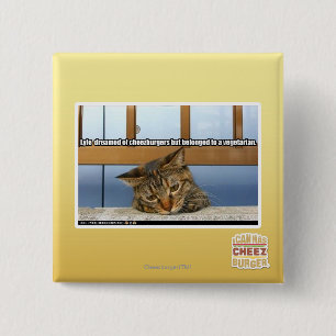 Dreaming of Cheesburgers 2 Inch Square Button