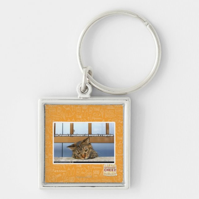 Dreaming of Cheesburgers Keychain (Front)