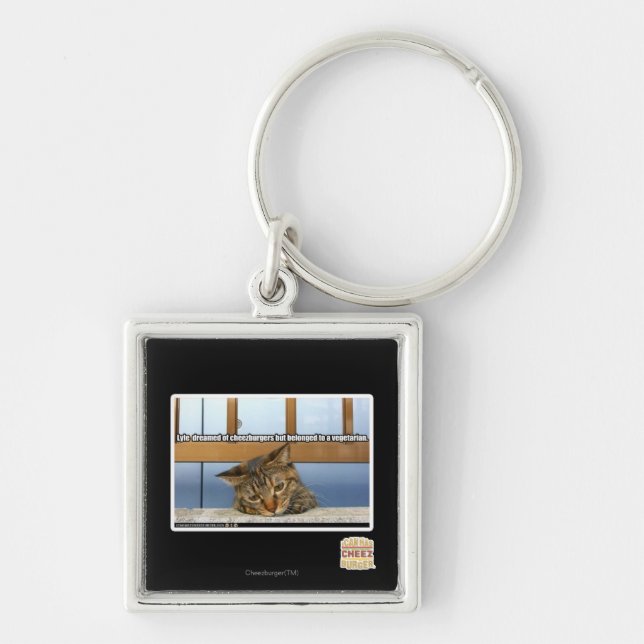 Dreaming of Cheesburgers Keychain (Front)