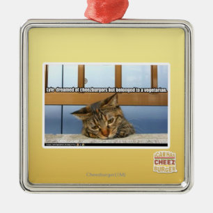Dreaming of Cheesburgers Metal Ornament