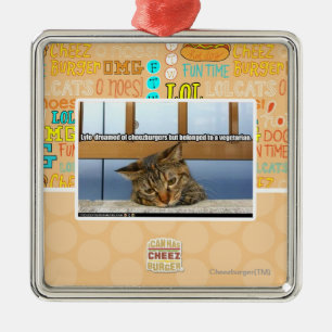 Dreaming of Cheesburgers Metal Ornament