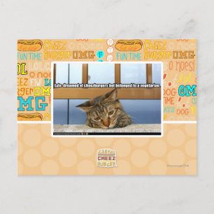 Dreaming of Cheesburgers Postcard