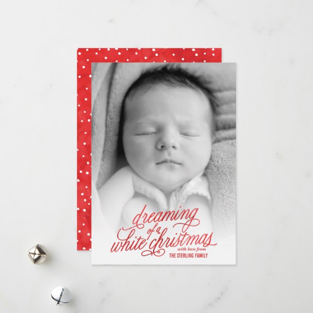 Dreaming of Christmas Photo Card (Front/Back In Situ)