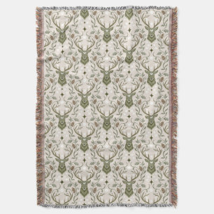 Dreaming of Deer Throw Blanket