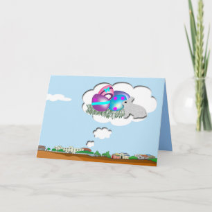 Dreaming of Easter Eggs Holiday Card