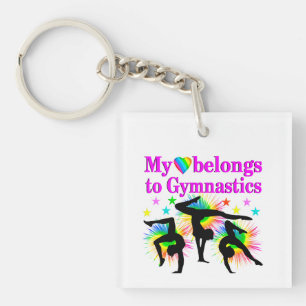 DREAMING OF GYMNASTICS KEYCHAIN