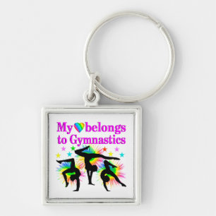 DREAMING OF GYMNASTICS KEYCHAIN