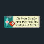 Dreaming of Retro Christmas Return Address Labels<br><div class="desc">Deck the halls with boughs of aluminum! These customizable Dreaming of a Retro Christmas Return Address Labels will remind you of shaking presents, drinking hot chocolate, singing carols, and counting down to the biggest day of the year. One side of this mid century modern design features a teal background with...</div>
