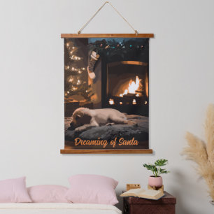 Dreaming of Santa Hanging Tapestry