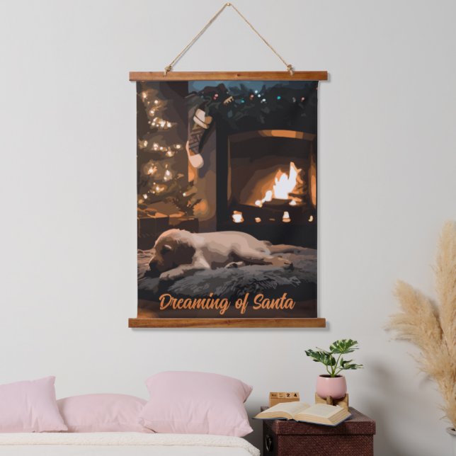 Dreaming of Santa Hanging Tapestry (Bedroom)