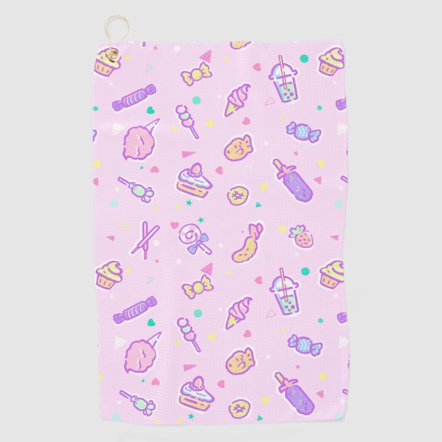 Dreaming of Summer Snacks Golf Towel (Front)