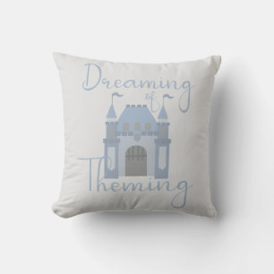 Dreaming Of Theming Fun Theme Park Cartoon Throw Pillow
