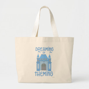 Dreaming Of Theming Funny Theme Park Cartoon Large Tote Bag