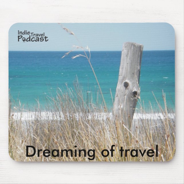 Dreaming of travel mouse pad (Front)