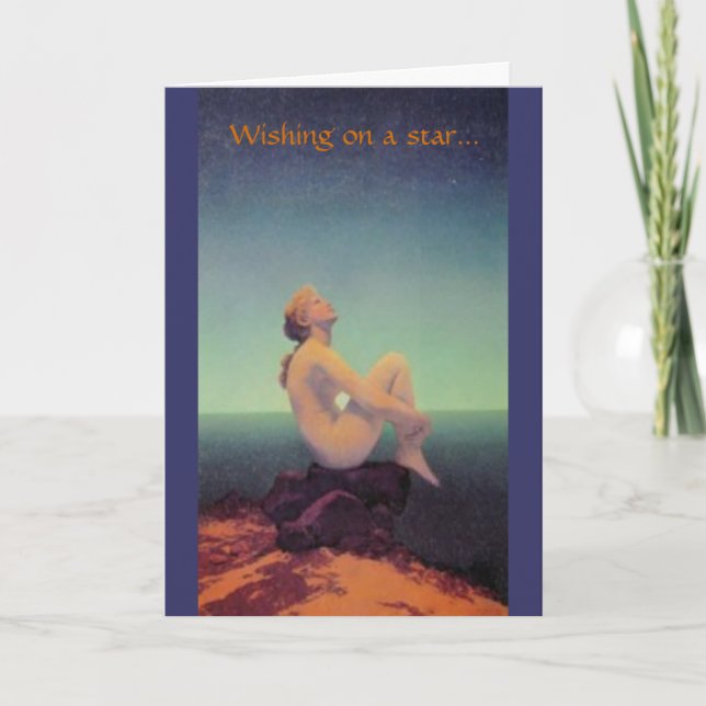 "...dreaming of you" Maxfield Parrish card (Front)