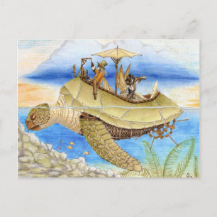 Dreaming on Aquamarine Tides postcard