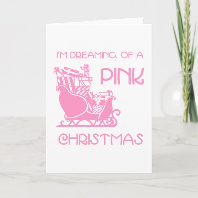 Dreaming Pink - Greeting Card (Front)