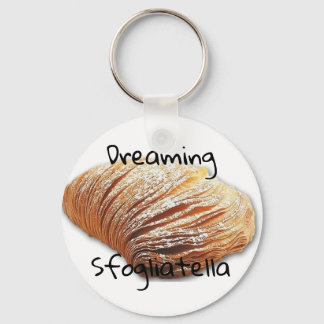 Dreaming sfogliatella - round Keyring