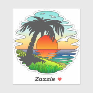 Dreaming Tropical Sunset Paradise, Exotic Beach