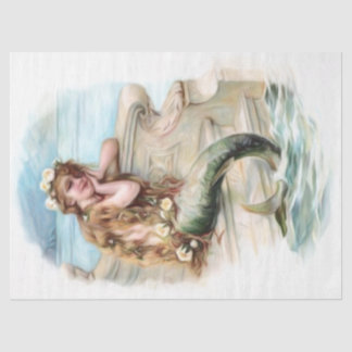 Dreaming Vintage Mermaid Child #6, 18lb 17x23 Tissue Paper