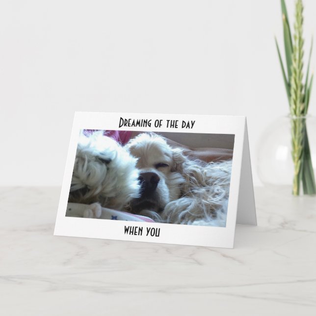 DREAMING YOU ARE OLDER THAN ME=BIRTHDAY CARD (Front)