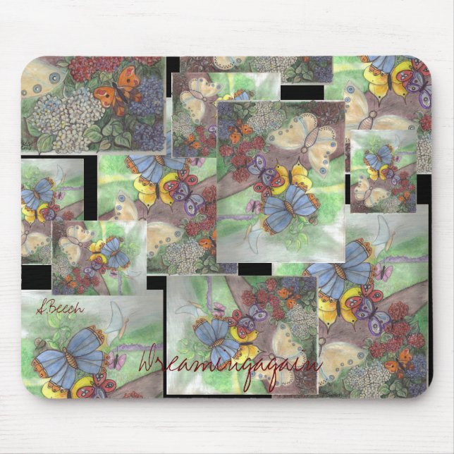 Dreamingagain Butterflies Mousepad (Front)
