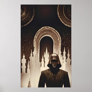 Dreamland's  Courier - Ken Gauge Surreal Art Poster