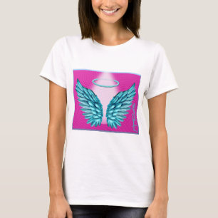 “Dreamlike Angelic Wings and Halo” T-Shirt