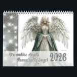 Dreamlike Angels – Traumhafte Engel 2026  Calendar<br><div class="desc">This angels calendar / cherubs calendar / guardian angels calendar is designed to bring inspiration and joy all year round. Each month showcases beautiful angels in silver, gold, blue, green and white tones that radiate warmth and positivity. On the left side, white stars shine on a light grey ground and...</div>