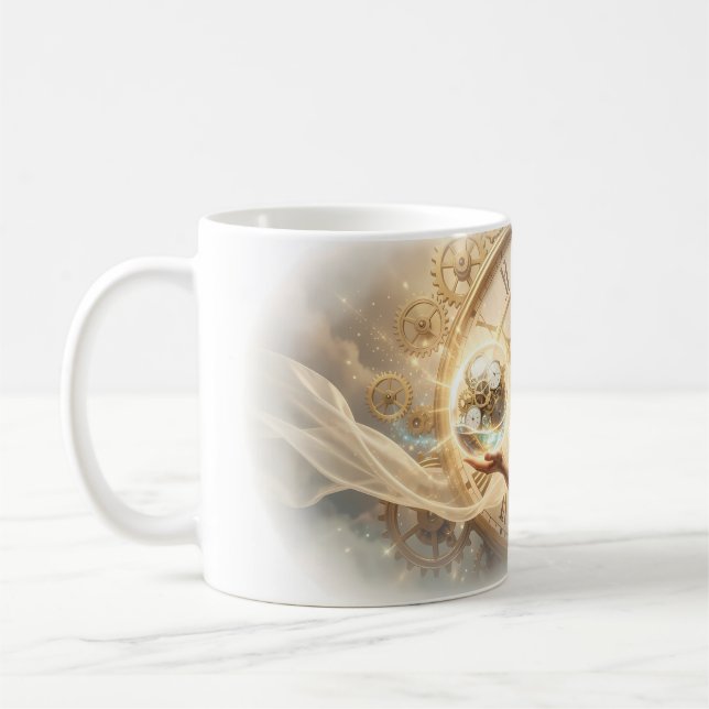 Dreamlike Clockwork Princess Portrait Mug (Left)