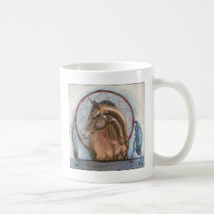 "DreamLike" Horse and dream catcher original art Coffee Mug