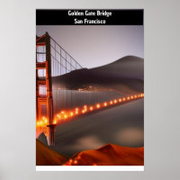 Dreamlike version of Golden Gate Bridge, San Fran