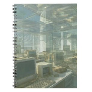 Dreamlike Vintage Glass Office Notebook