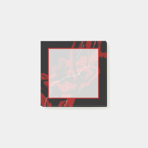 Dreams and Nightmares Red Abstract Fluid Art Post-it Notes