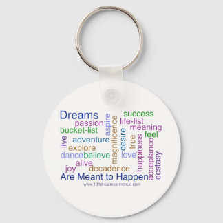 Dreams Are Meant to Happen (bright) Keychain