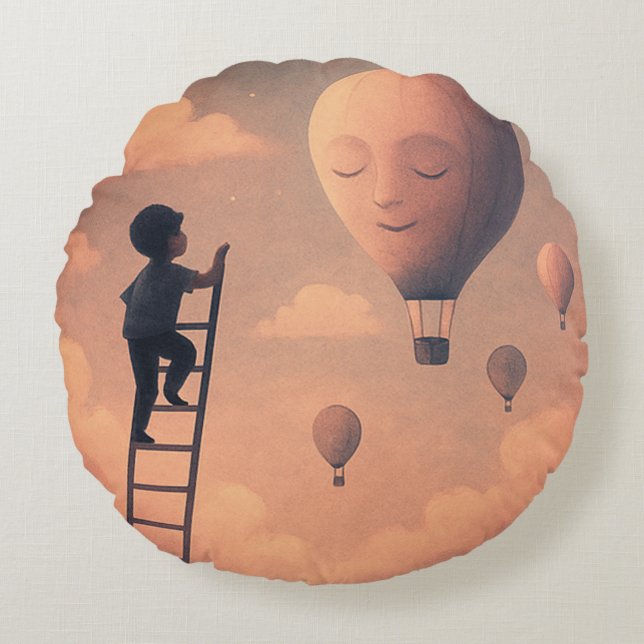 Dreams are round pillow (Front)