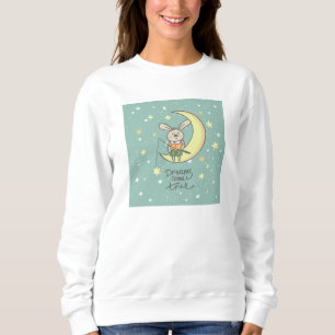 Dreams Come True Bunny on the Moon Sweatshirt