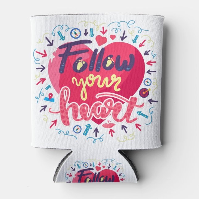 Dreams come true, Inspirational quotes Can Cooler (Front)