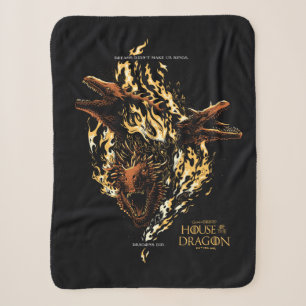 Dreams Didn't Make Us Kings. Dragons Did. Sherpa Blanket