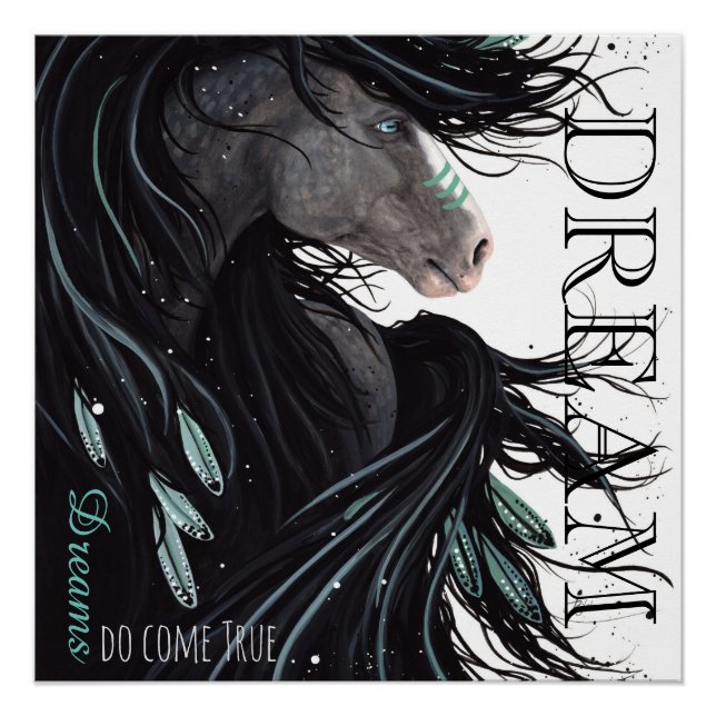 Dreams Do Come True Horse Poster par Bihrle (Devant)