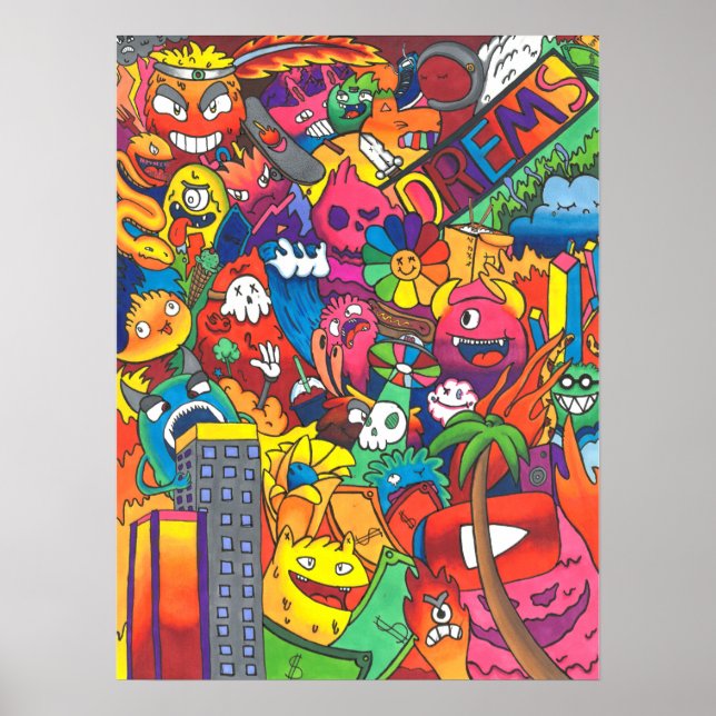 Dreams Doodle Poster (Front)