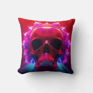 Dreams From the Skull Electric Throw Pillow