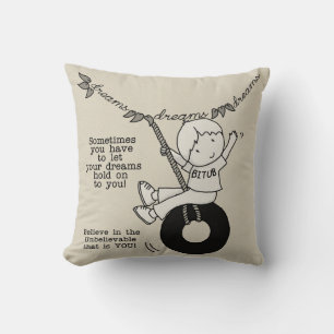 Dreams Hold You Throw Pillow